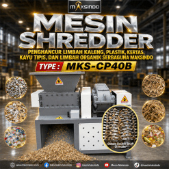 Mesin Mini Shredder Penghancur Limbah MKS-CP40B