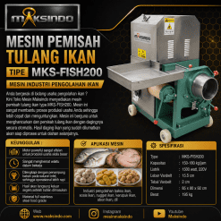 Mesin Pemisah Tulang Ikan MKS-FISH200