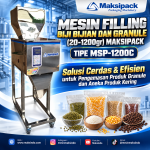 Mesin Filling Biji bijian dan Granul (20-1200gr) MSP-1200C