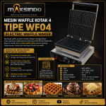 Mesin Waffle Kotak 4 MKS-WF04