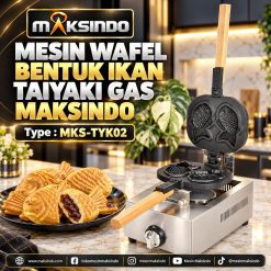 Mesin Kue Waffle Ikan Taiyaki - Gas MKS-TYK02