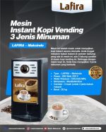 Mesin Instant Kopi Vending 3 Jenis Minuman LAFIRA-Maksindo