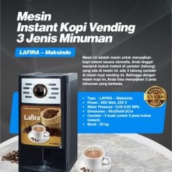 Mesin Instant Kopi Vending 3 Jenis Minuman LAFIRA-Maksindo
