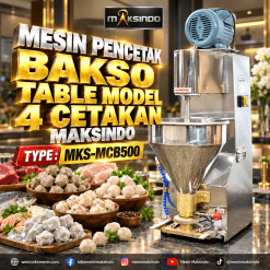 Mesin Pencetak Bakso Mini 4 Cetakan Maksindo MKS-MCB500