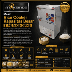 Mesin Rice Cooker Kapasitas Besar MKS-GPN6
