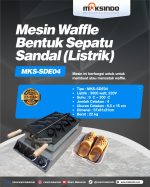 Mesin Waffle Bentuk Sepatu Sandal (Listrik) MKS-SDE04