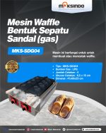 Mesin Waffle Bentuk Sepatu Sandal (Gas) MKS-SDG04