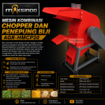 Mesin Kombinasi Chopper dan Penepung Biji (HMCP20)