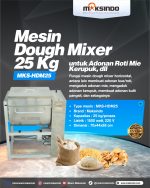 Mesin Dough Mixer 25 Kg untuk Adonan Roti Mie Kerupuk, dll MKS-HDM25