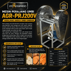 Mesin Perajang Singkong Untuk Keripik AGR-PRJ200V