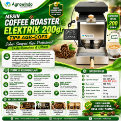 Mesin Coffee Roaster Elektrik 200gr – AGR-COF3