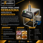 Mesin Perajang Serbaguna Horizontal (AGR-PRJBW100) untuk bawang, kentang, singkong, dll)