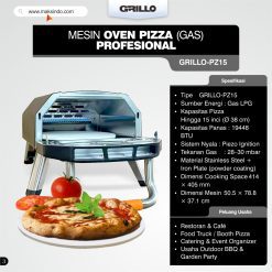 Mesin Oven Pizza (Gas) GRILLO-PZ15