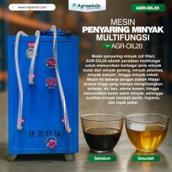 Mesin Penyaring Minyak Multifungsi AGR-OIL20
