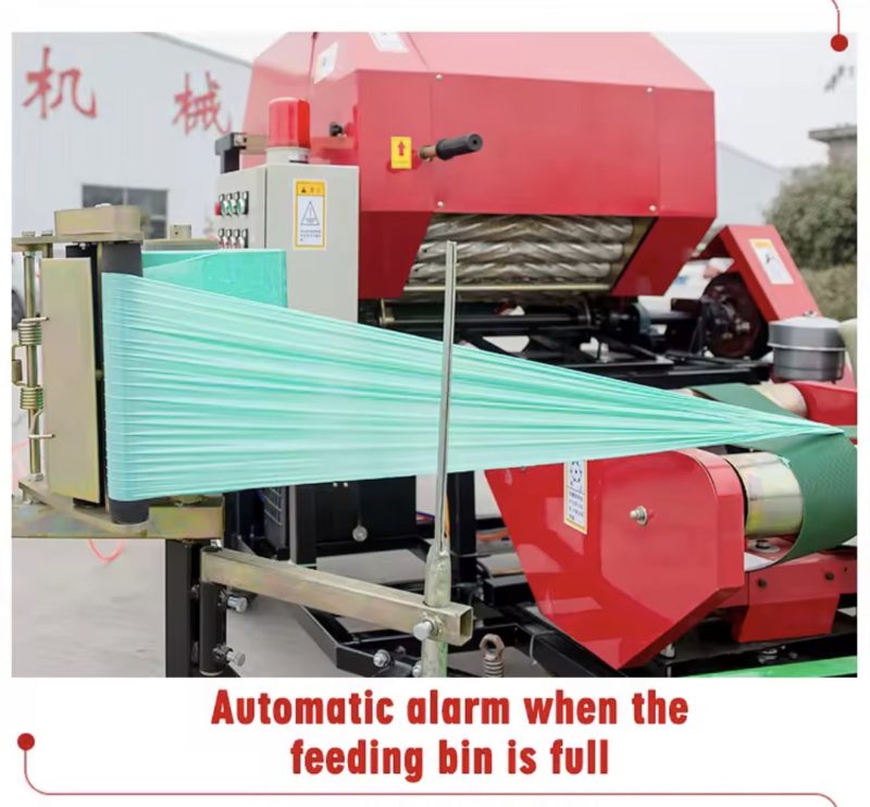 Mesin Baler Silase Agrowindo Diesel AGR-SLS80 Pembuat Bal Pakan Ternak Untuk Fermentasi - Gambar 9