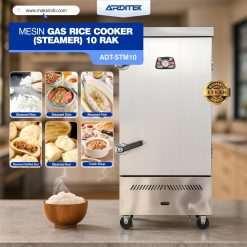 Mesin Gas Rice Cooker (Steamer) 10 Rak ADT-STM10