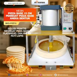 Mesin Pizza Base 15 cm (MKS-PIZZ15) Pembuat Pizza Base Aneka Bentuk