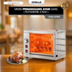 Mesin Pemanggang Ayam Gas Grillo–AYM3 (Gas Rotisserie 3 Rod)