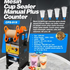 Cup Sealer Manual Plus Counter (CPS-919)