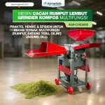 Mesin Cacah Rumput Lembut Grinder Kompos Multifungsi (AGR-CHG300E)