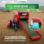 Mesin Baler Silase Agrowindo Diesel AGR-SLS80 Pembuat Bal Pakan Ternak Untuk Fermentasi