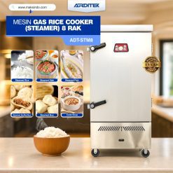 Mesin Gas Rice Cooker (Steamer) 8 Rak ADT-STM8