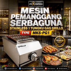 Mesin Pemanggang Serbaguna BBQ 1 Tungku MKS-PG1