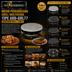 Mesin Pemanggang Grill Multiguna (Electric Grill 5in1) ARD-GRL77