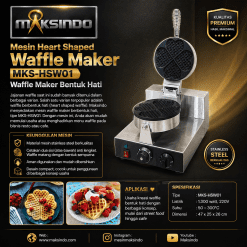 Mesin Heart Shaped Waffle Maker (MKS-HSW01)