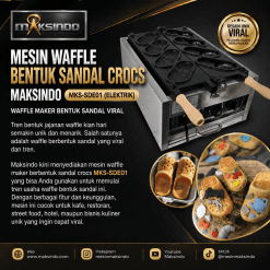 Mesin Waffle Bentuk Sandal Crocs Maksindo MKS-SDE01 Elektrik