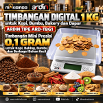 Timbangan Digital 1 Kg untuk Kopi, Bumbu, Bakery dan Dapur Ardin ARD-TBG1