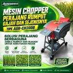 Mesin Chopper Perajang Rumput Gajah & Sejenisnya AGR-CH200B