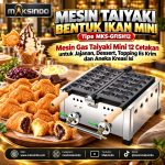 Mesin Taiyaki Bentuk Ikan Mini (Gas) MKS-GFISH12
