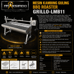 Mesin Kambing Guling BBQ Roaster (GRILLO-LMB11)