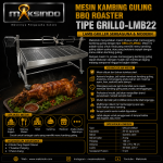 Mesin Kambing Guling BBQ Roaster (GRILLO-LMB22)
