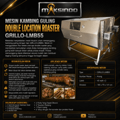 Mesin Kambing Guling Double Location Roaster (GRILLO-LMB55)