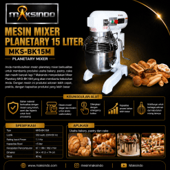 Mixer Planetary 15 Liter New High Quality (MKS-BK15M)