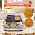 Mesin Waffle Bentuk Koin Korea (Gas) MKS-Gcoin3