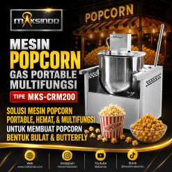Mesin Popcorn Gas Portable Multifungsi MKS-CRM200