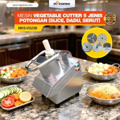 Mesin Vegetable Cutter 5 Jenis Potongan (Slice, Dadu, Serut) - MKS-VG23B