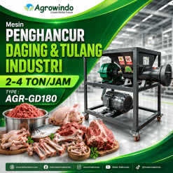 Mesin Penghancur Daging & Tulang Industri 8 ton/jam AGR-GD180