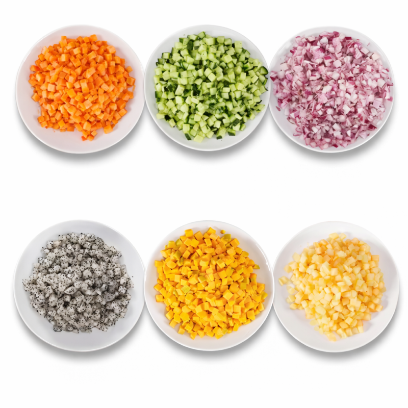 Mesin Pengiris Bentuk Dadu Buah & Sayuran 6 mm, 8 mm, dan 10 mm MKS-DICE33 - Gambar 4