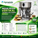 Mesin Mixer Vertikal Tepung dan Biji Kering Agrowindo AGR-MXR200