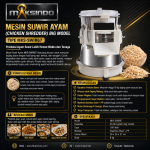 Mesin Suwir Ayam (Chicken Shredder) Big Model MKS-SWIR67