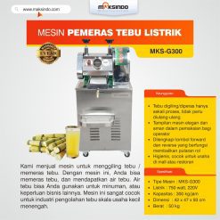 Mesin Pemeras Tebu Listrik MKS-G300