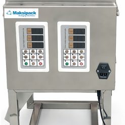 Mesin Filling Biji-Bijian dan Bubuk Kering Double Head 1–100 gr Maksipack Type MSP-P102