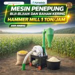 Mesin Penepung Biji-Bijian dan Bahan Kering Hammer Mill 1 ton/jam AGR-HMR95 – Agrowindo