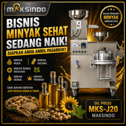 Mesin Pemeras Minyak Biji-Bijian (Oil Press) Plus Filter Maksindo MKS-J20