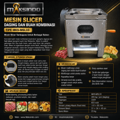 Mesin Slicer Daging dan Buah Kombinasi MKS-MSL33