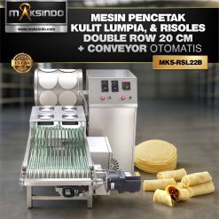 Mesin Pencetak Kulit Lumpia, dan Risoles (MKS-RSL22B) – Double Row 20 cm + Conveyor Otomatis